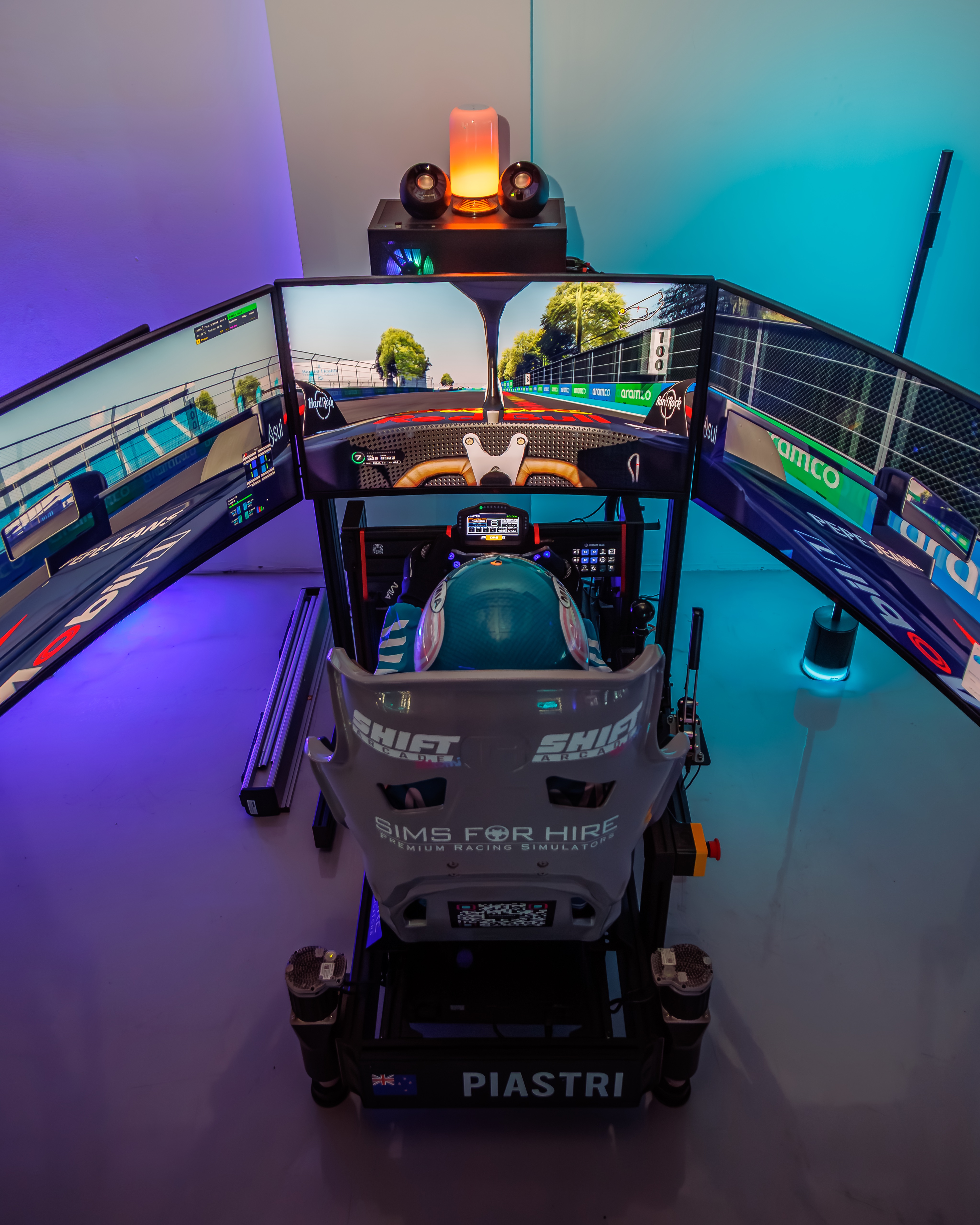 SimsForHire racing simulators at Miami International Autodrome