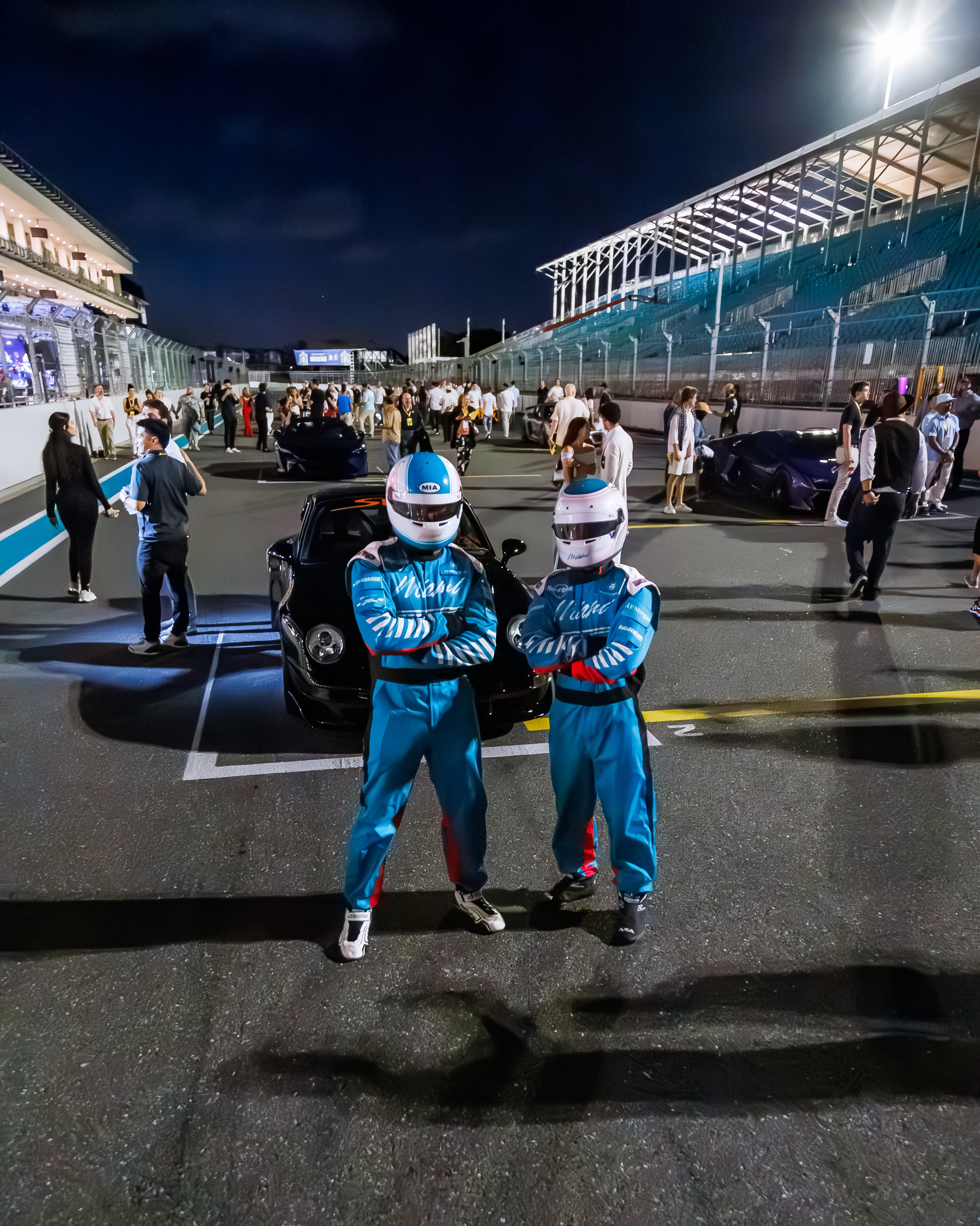 SimsForHire branding at Miami International Autodrome event