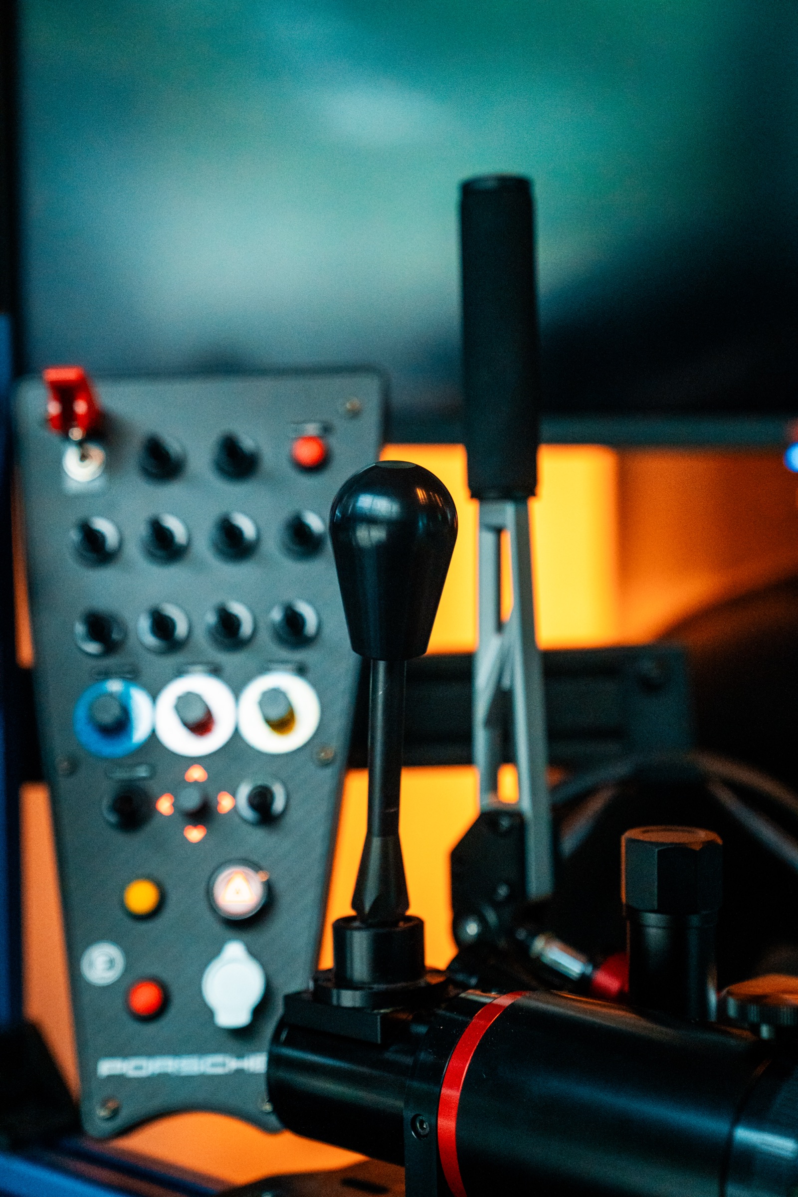 Racing simulator rental setup for event in Palm Beach, Florida