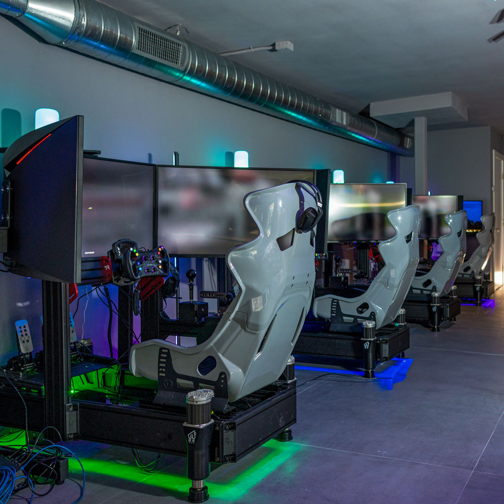 Shift Arcade Miami racing simulator showroom
