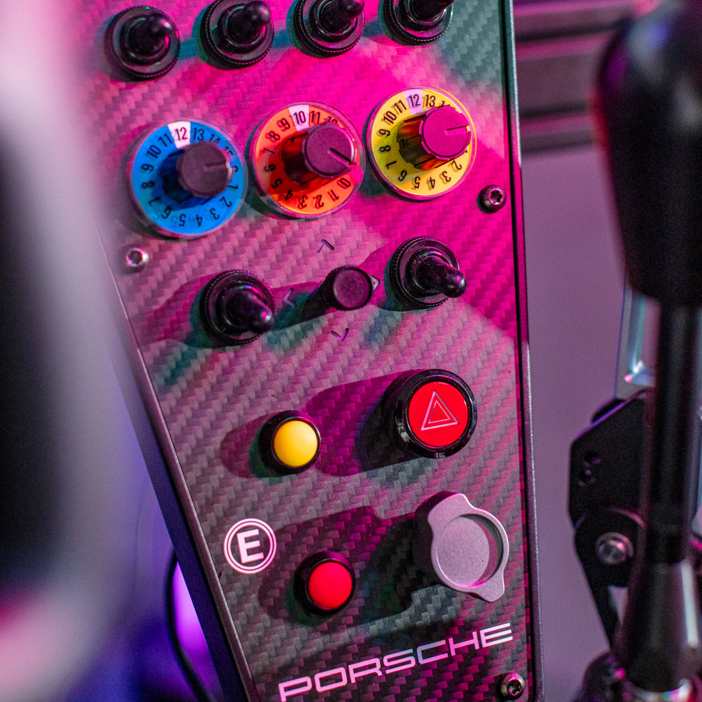 Racing simulator rental setup for event in Lantana, Florida