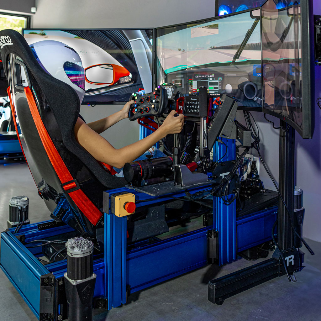 Shift Arcade Miami racing simulator showroom