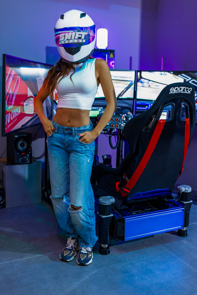 Shift Arcade Miami racing simulator showroom