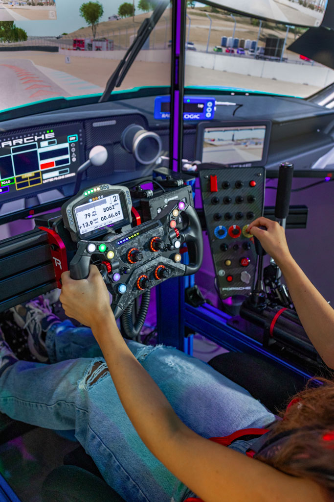 Shift Arcade Miami racing simulator showroom