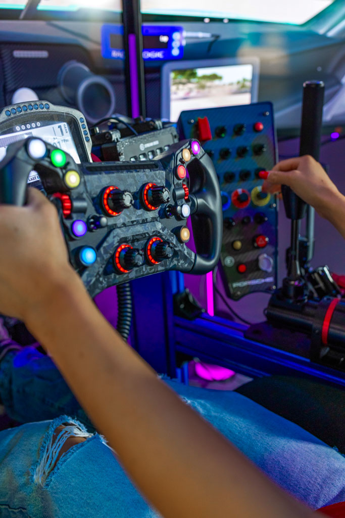 Shift Arcade Miami racing simulator showroom
